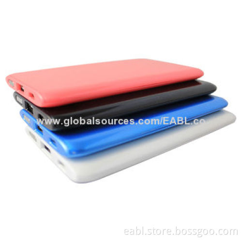 5,000mAh Portable Power Charger, Power Banks with Colorful, Safe, OEM/ODM Orders Available